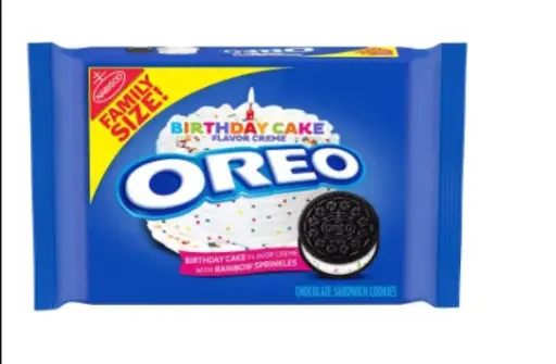 Oreo birthday cake flavor creme